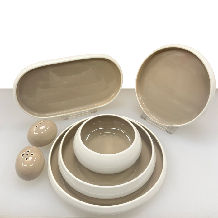 Mulex Moon Duo Porzellan-Tafelservice für 6 Personen