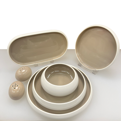 Mulex Moon Duo Porzellan-Tafelservice für 6 Personen