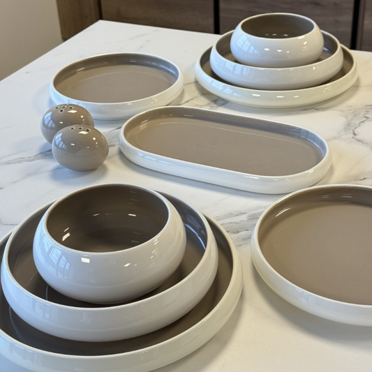 Mulex Moon Duo Porzellan-Tafelservice für 6 Personen