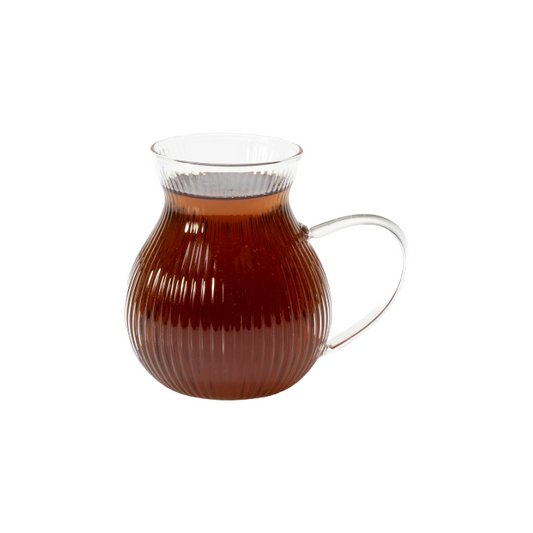 Mulex Riffle Teegläser mit Henkel - Mulex Riffle Kulplu Çay Bardağı