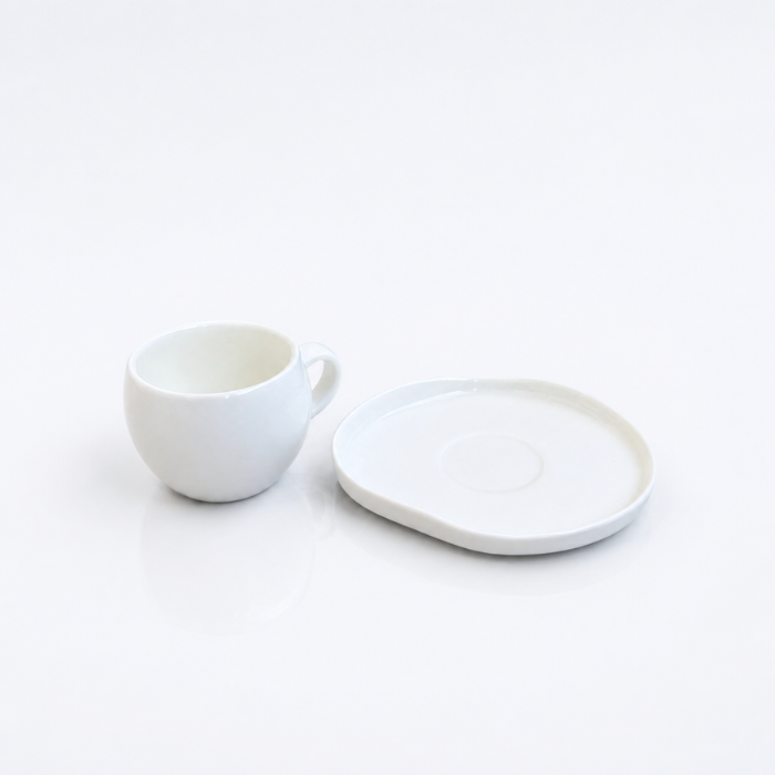 New Moon White Mokkatassen Set, 90ml