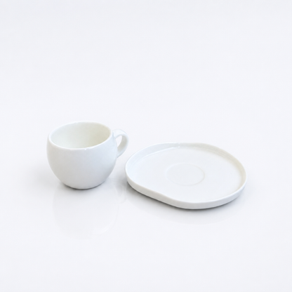 New Moon White Mokkatassen Set, 90ml