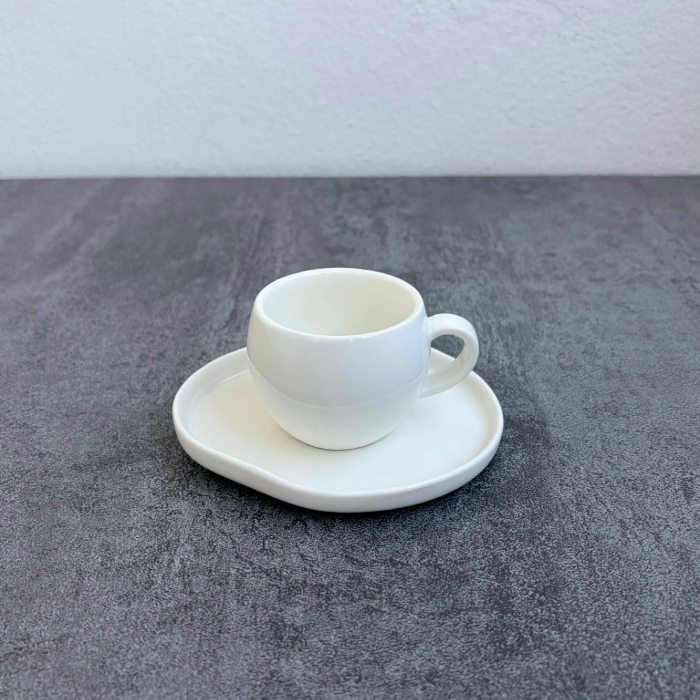 New Moon White Mokkatassen Set, 90ml