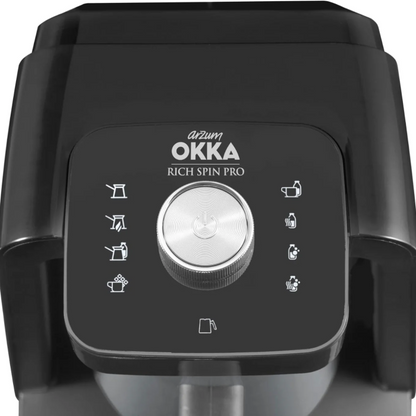 Arzum Okka Rich Spin Pro Elektrischer Mokkakocher, Chrome
