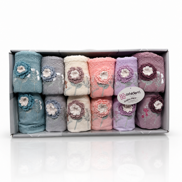 Orkidem Havlu Seti – Handtuch Kombi Set, 12-teilig
