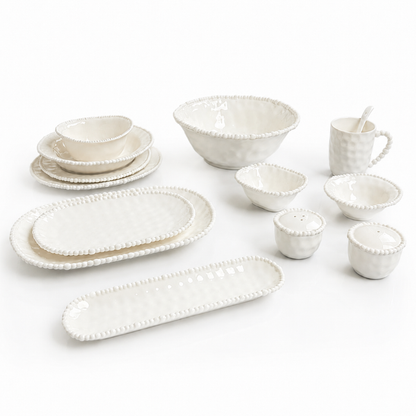 Pearls Bundle 59-teiliges Porzellan-Tafelservice und Frühstücksset für 6 Personen