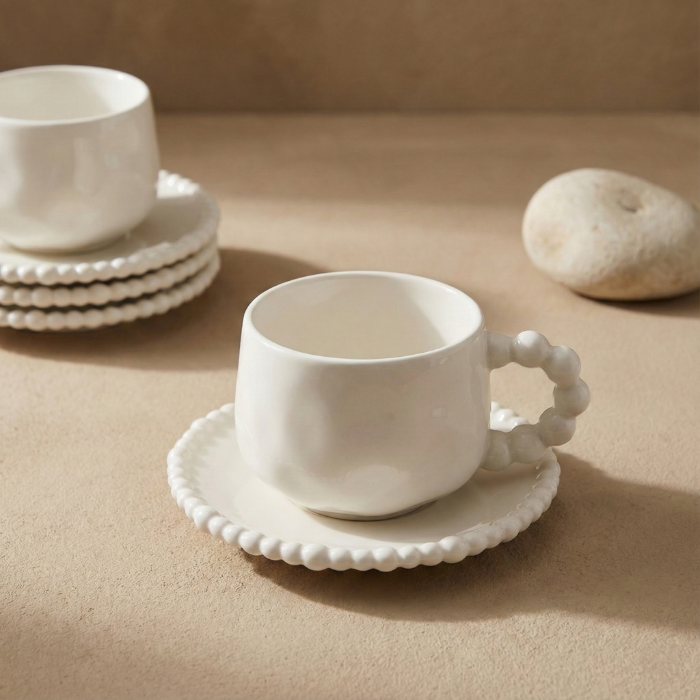 Pearly Mokkatassen Set