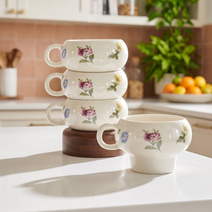 Acar Petit Fleur Tassen-Set für 4 Personen