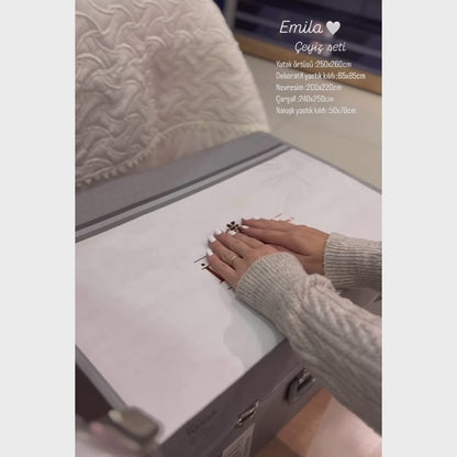 Ipekçe Emila Çeyiz Seti – Bettwäsche- und Tagesdecken-Set