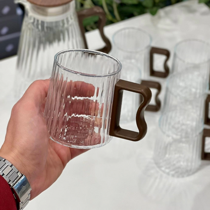 Faux Moi Riffle Cup Henkelglas, 6 Stück