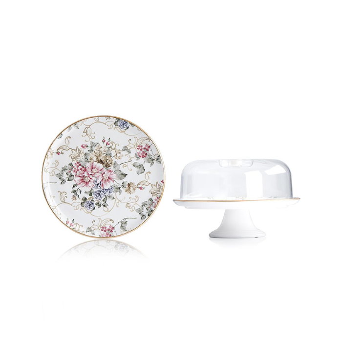 Acar Rosa Servierplatte mit Glocke