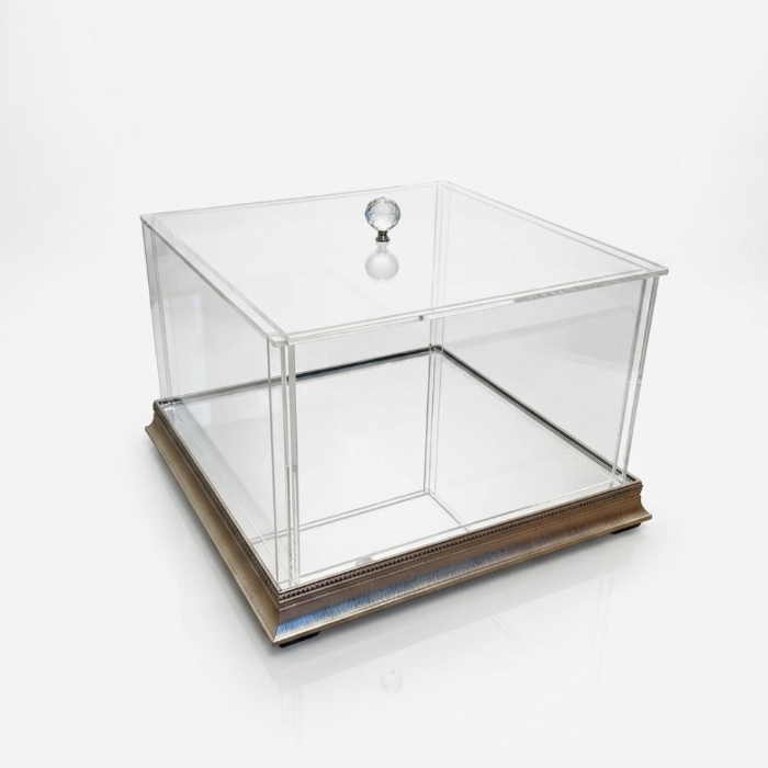 Pleksi Cam Sandık – Plexiglas Truhe für Çeyiz in Silber