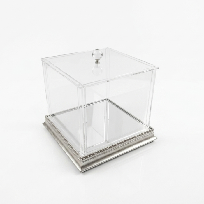 Pleksi Cam Sandık – Plexiglas Truhe für Çeyiz in Silber