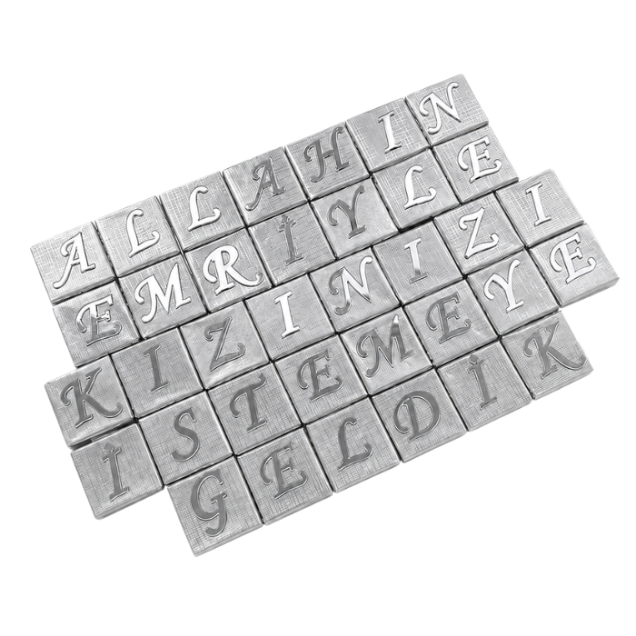 Spar-Bundle - Isteme Buchstaben und Schokolade, Silber