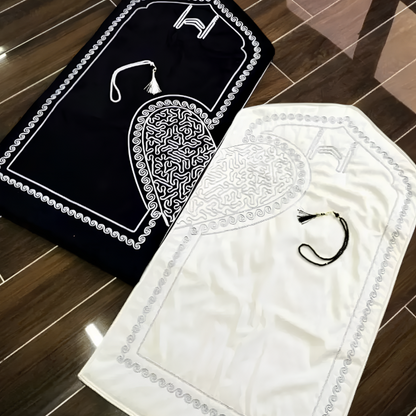 Kalplı Çift Seccade - Gebetsteppich-Set für Paare