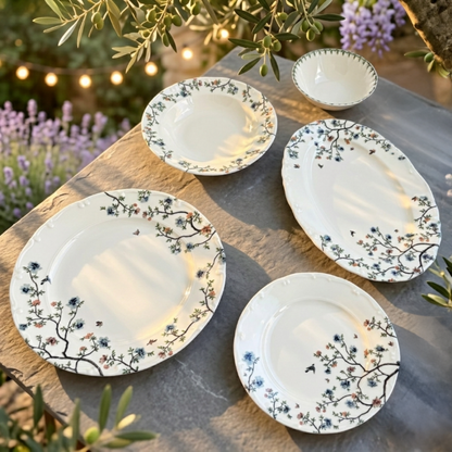 Acar Silent Bloom Porzellan-Tafelservice für 6 Personen