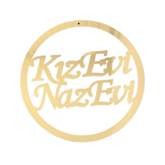 Plexiglas Türschild Deko - Kapı Süsü - Kız Evi Naz Evi