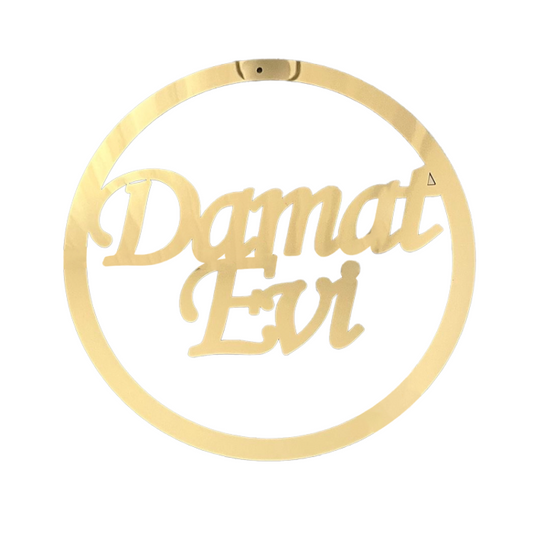 Plexiglas Türschild Deko - Kapı Süsü - Damat Evi