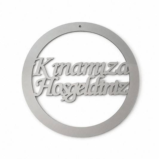 Plexiglas Türschild Deko - Kapı Süsü - Kınamıza Hoşgeldiniz