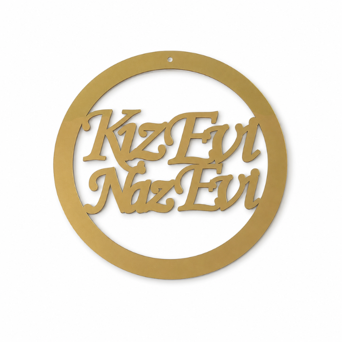Plexiglas Türschild Deko - Kapı Süsü - Kız Evi Naz Evi