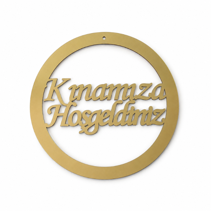 Plexiglas Türschild Deko - Kapı Süsü - Kınamıza Hoşgeldiniz