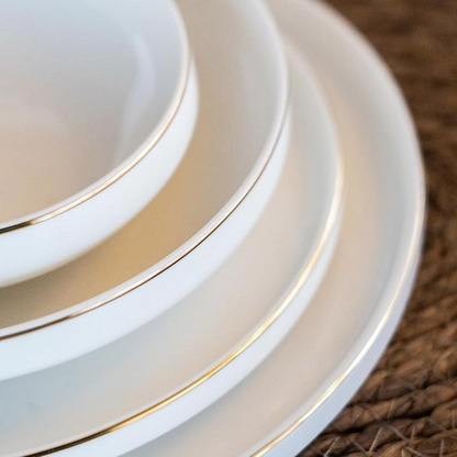 Zoha Pure Gold Porzellan-Tafelservice für 6 Personen