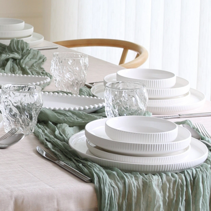 Zoha Relief Porzellan-Tafelservice für 6 Personen